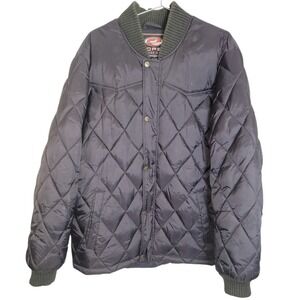 Roper Range Gear Quilted Down Jacket Men's XL Snap Front Insulated Bomber